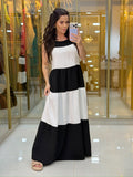 Vestido Eliara Listrado Preto (Cópia)
